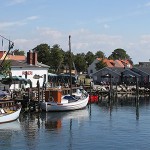 A little restaurant in Karrebæksminde harbour