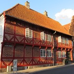 Historical house in the old marked town Næstved